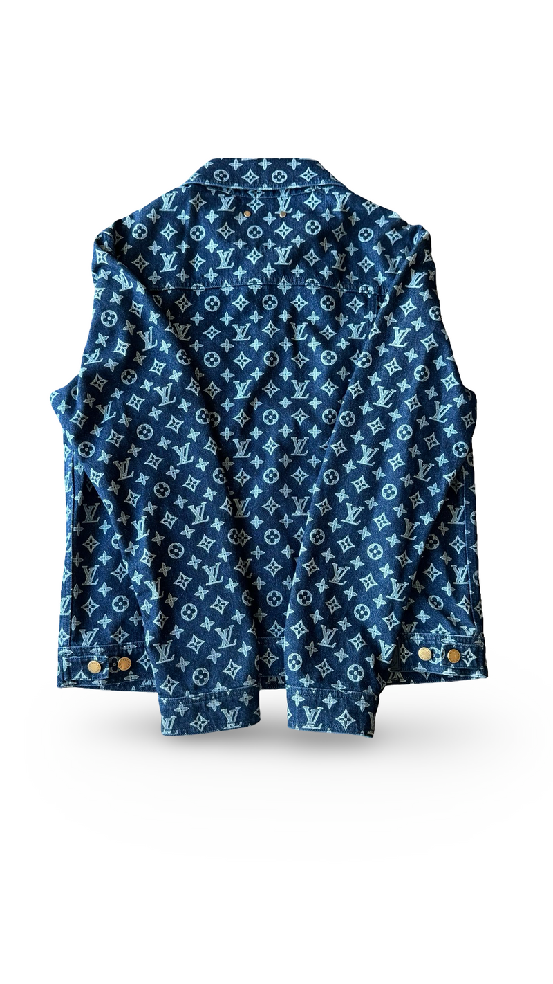 LOUIS VUITTON DENIM MONOGRAM JACKET