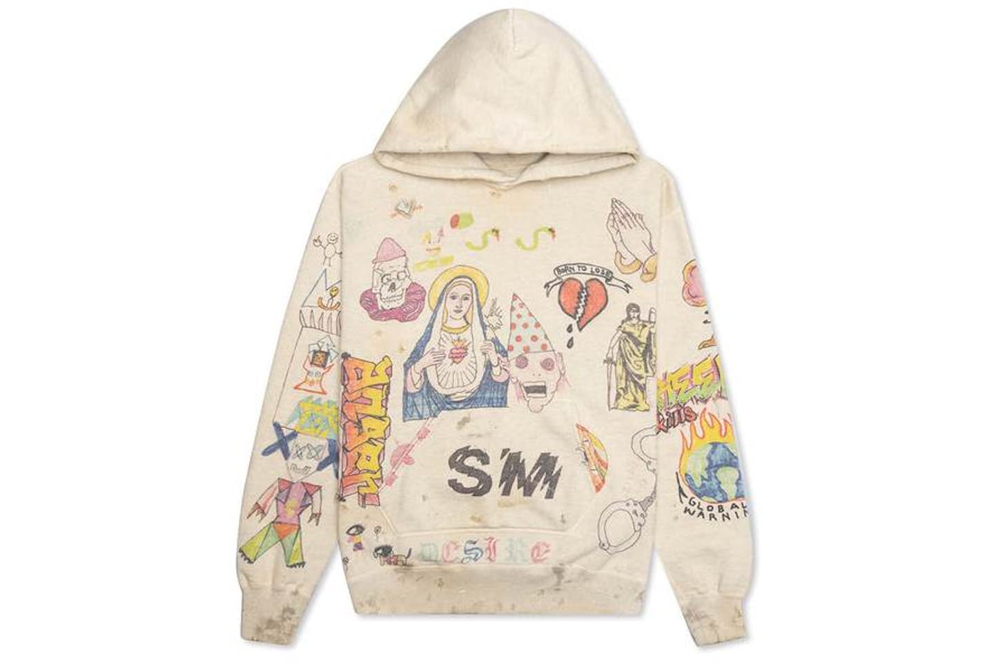 SAINT MICHAEL GRAFFITI HOODIE