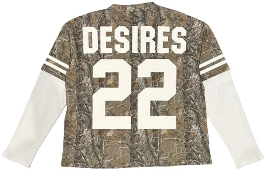 BOTTEGA DESIRES 'CAMO JERSEY TEE