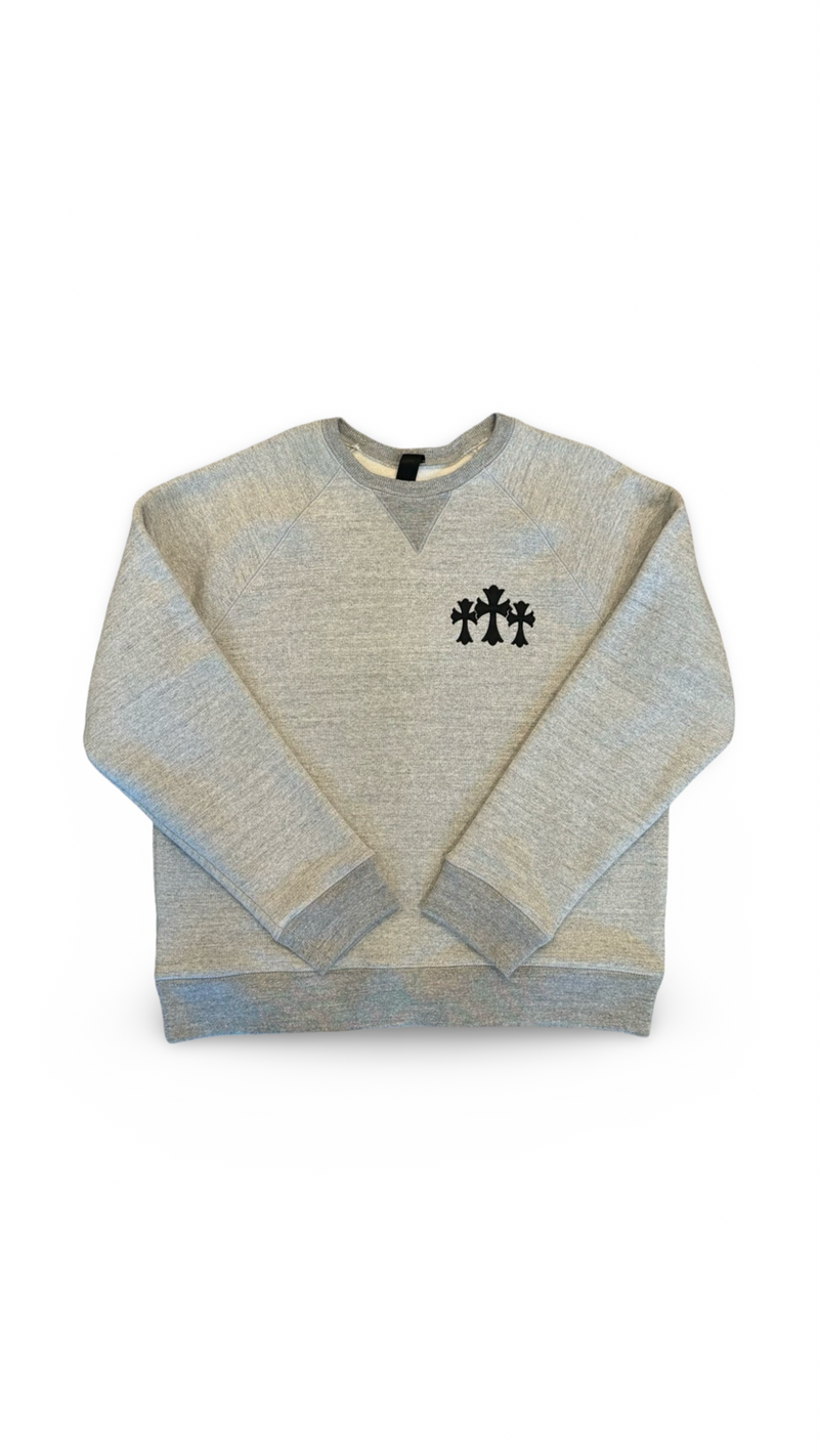 CHROME HEARTS 711 TRIPLE CROSS NYLON CH CREWNECK