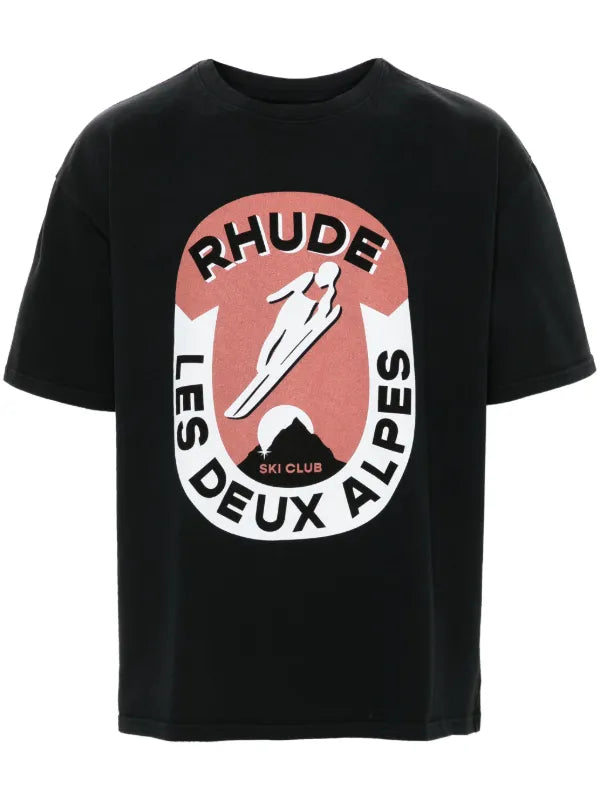 RHUDE LES DEUX ALPES COTTON TEE