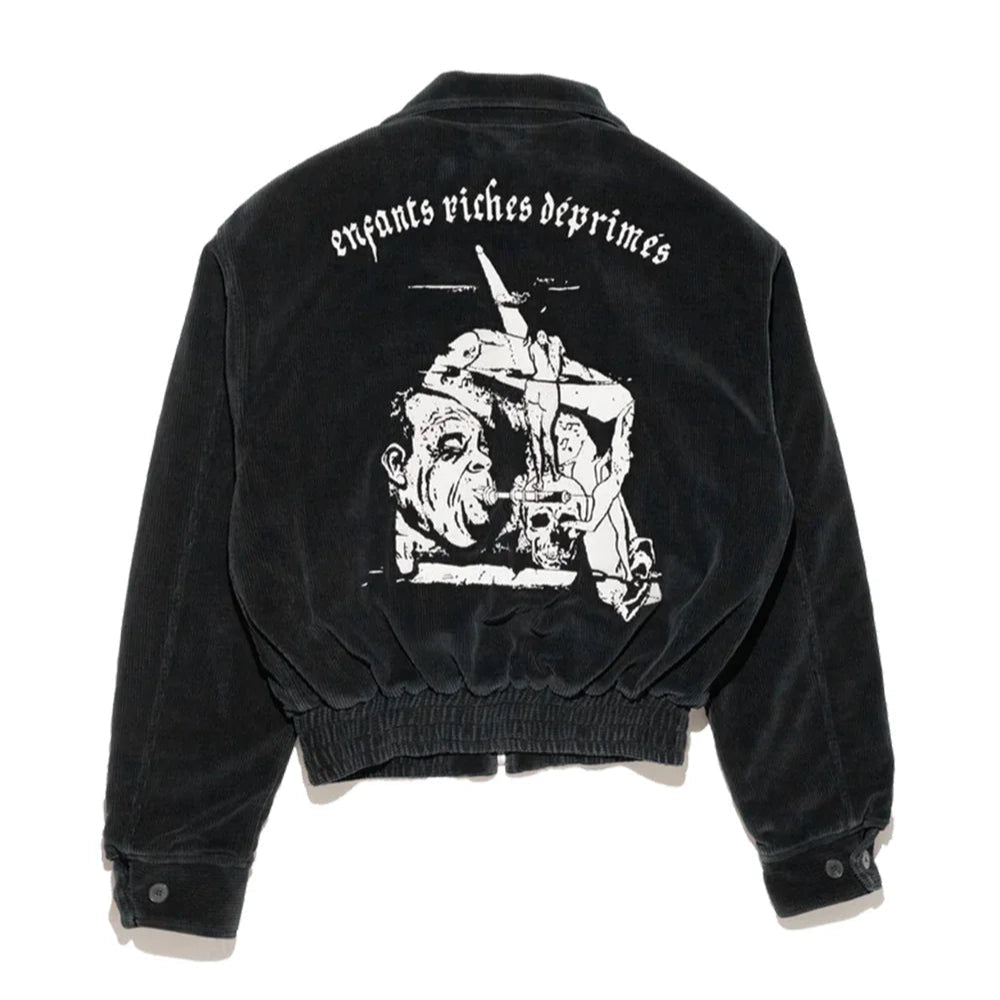 ENFANTS RICHES DÉPRIMÉS CORDUROY BARBARA JACKET BLACK