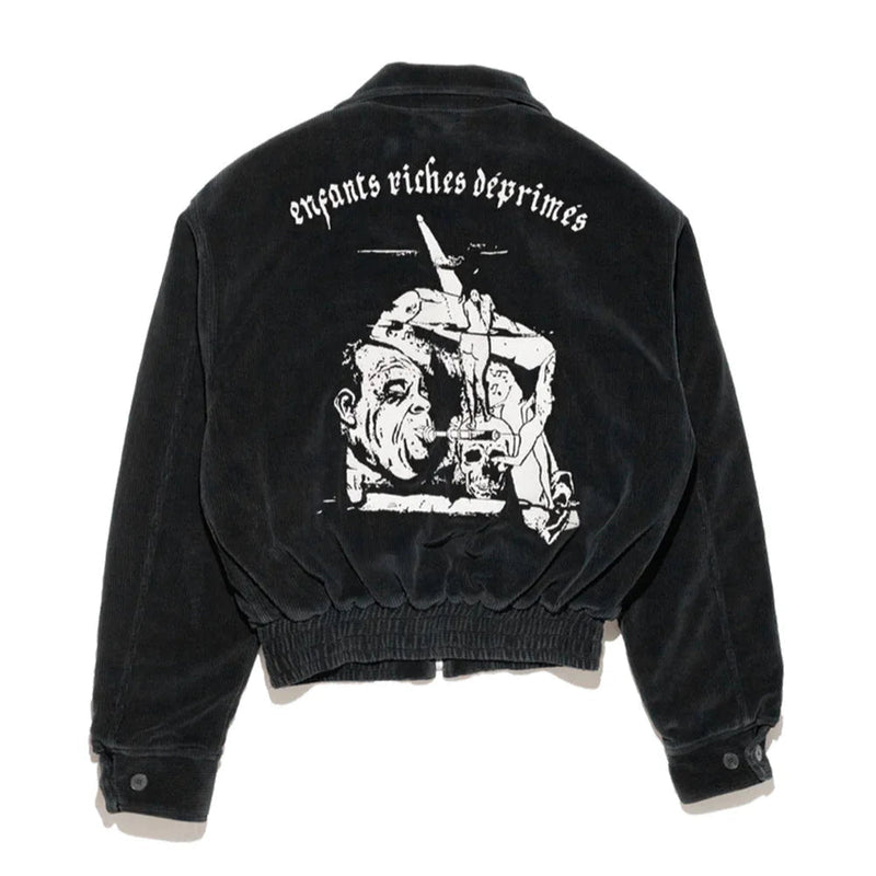 ENFANTS RICHES DÉPRIMÉS CORDUROY BARBARA JACKET BLACK