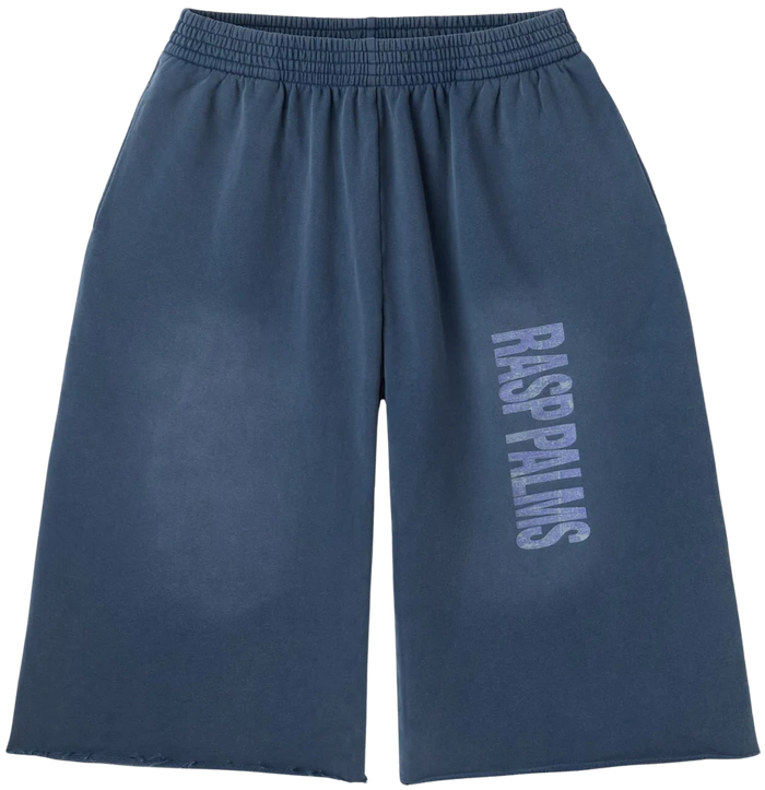 GOLD+VINTAGE GALLERY RASPBERRY HILLS 'PALM' CUTOFF SHORTS