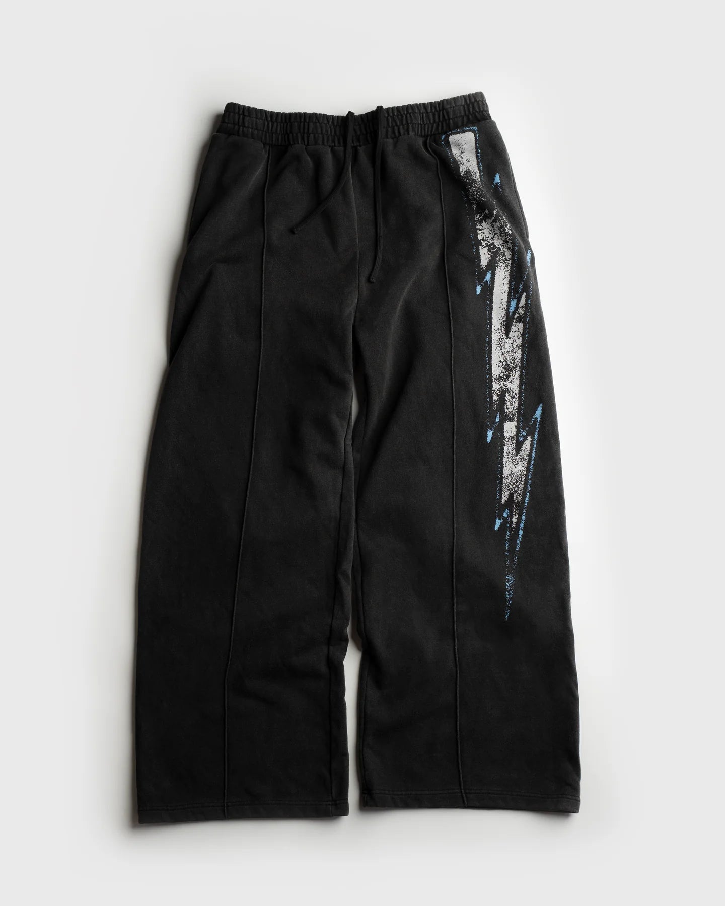 VAGUE STUDIOS ‘PLEATED LOGO SWEATPANTS’ [BLACK]