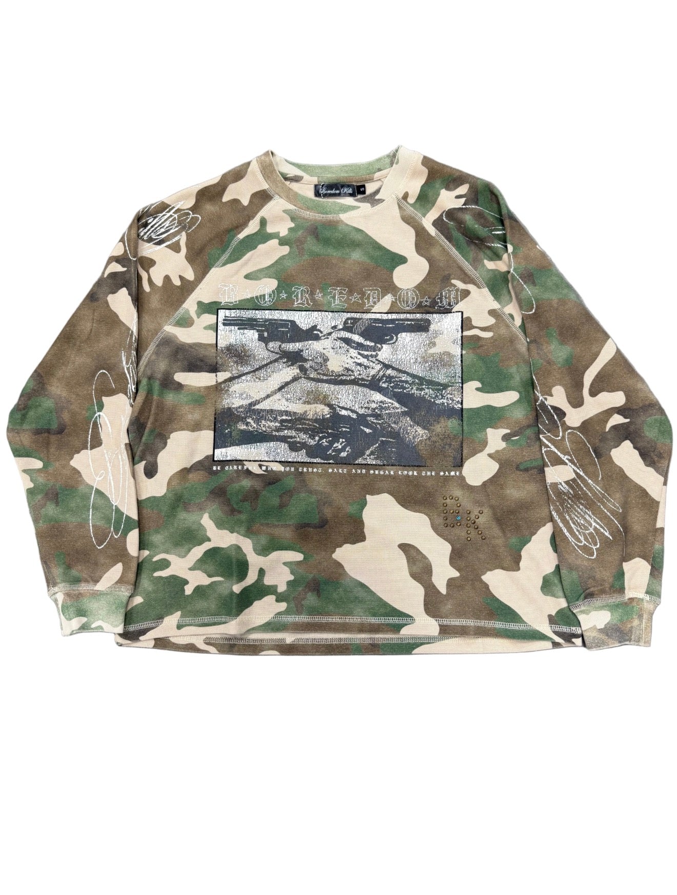 BOREDOM KILLS CAMO TRUST LONG SLEEVE