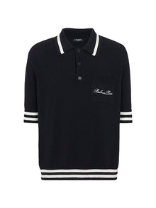 BALMAIN LOGO EMBROIDERED POLO