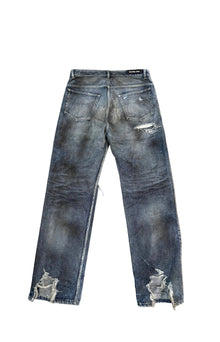 BALENCIAGA SUPER DESTROYED MUD SHOW JEANS