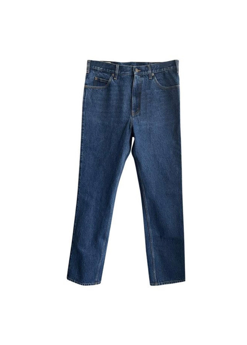 GUCCI STRIPED WASHED DENIM JEANS