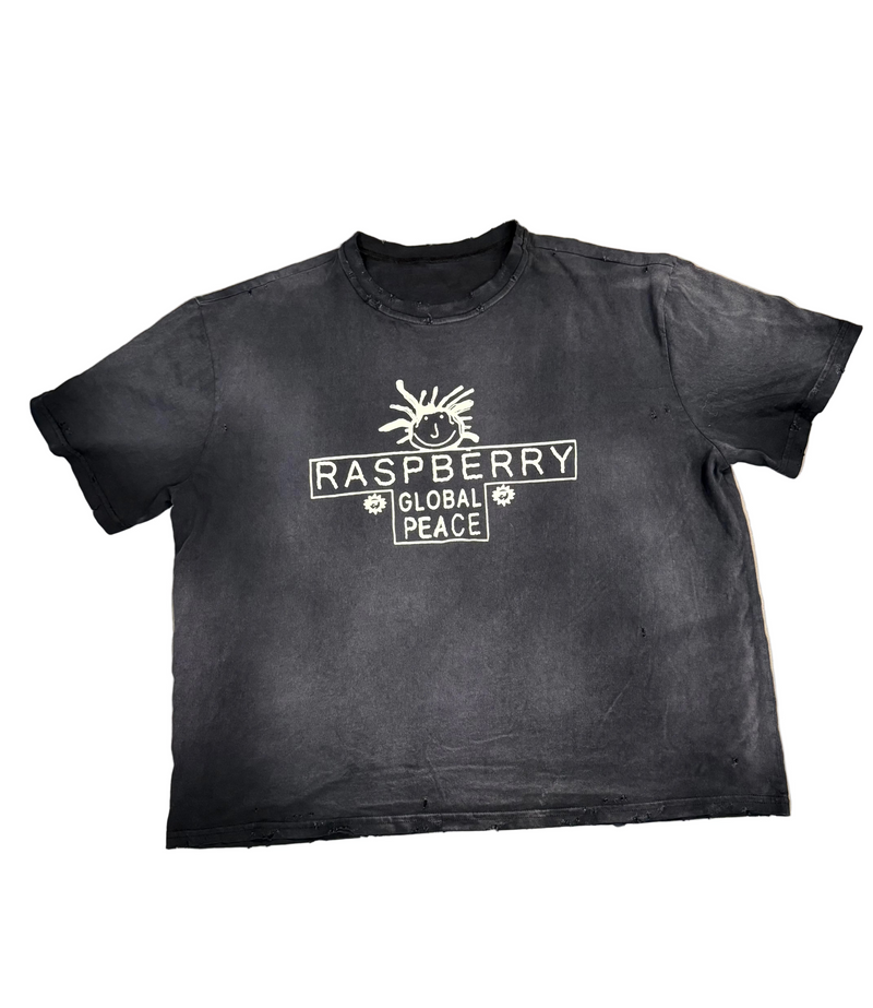 GOLD+VINTAGE GALLERY RASPBERRY HILLS GLOBAL PEACE TEE