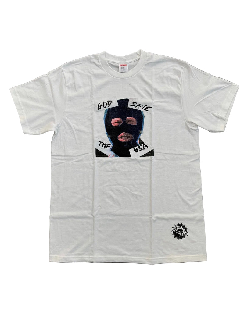 SUPREME GOD SAVE THE USA WHITE TEE