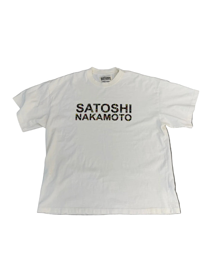 SATOSHI NAKAMOTO STUDDED TEE