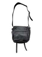 CHROME HEARTS CROSS PATCH LEATHER MESSENGER BAG