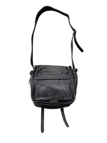 CHROME HEARTS CROSS PATCH LEATHER MESSENGER BAG