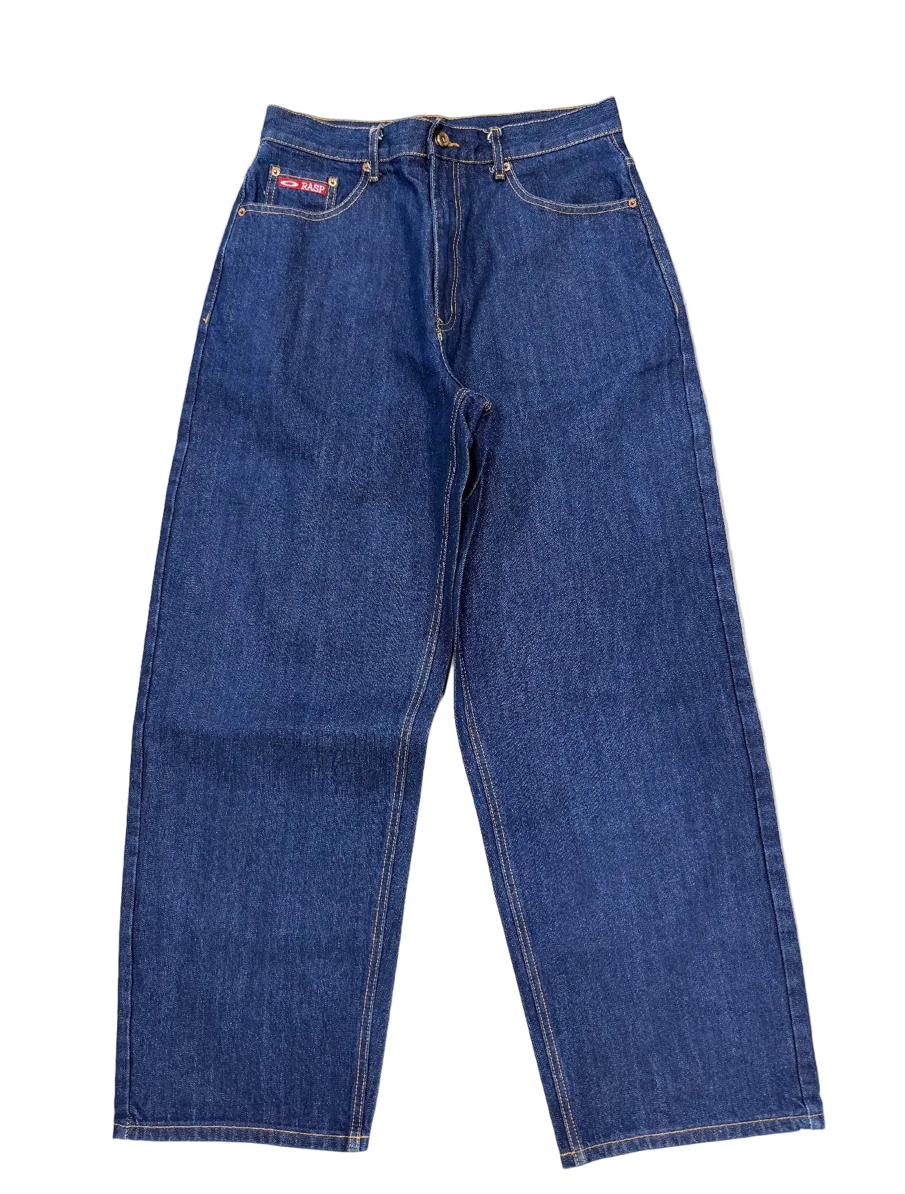 GOLD+VINTAGE GALLERY RASPBERRY HILLS RAW DENIM JEANS