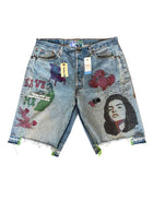 BETTER WITH AGE PAINTED JORTS