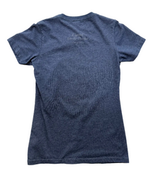 VINTAGE HARLEY DAVIDSON WOMENS METALLIC LOGO GRAPHIC TEE