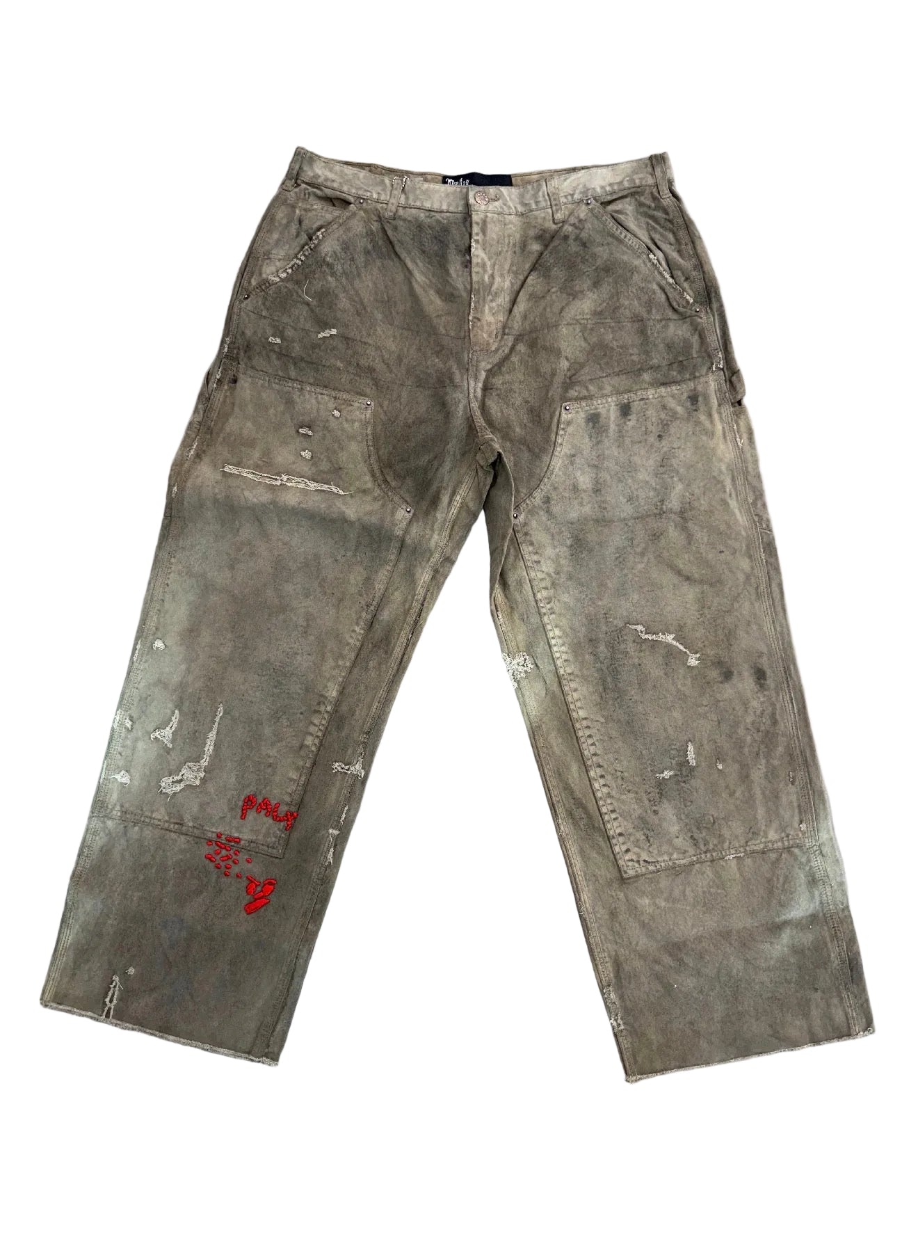PALY BEEN THRU IT WAXED DOUBLE KNEE PANTS