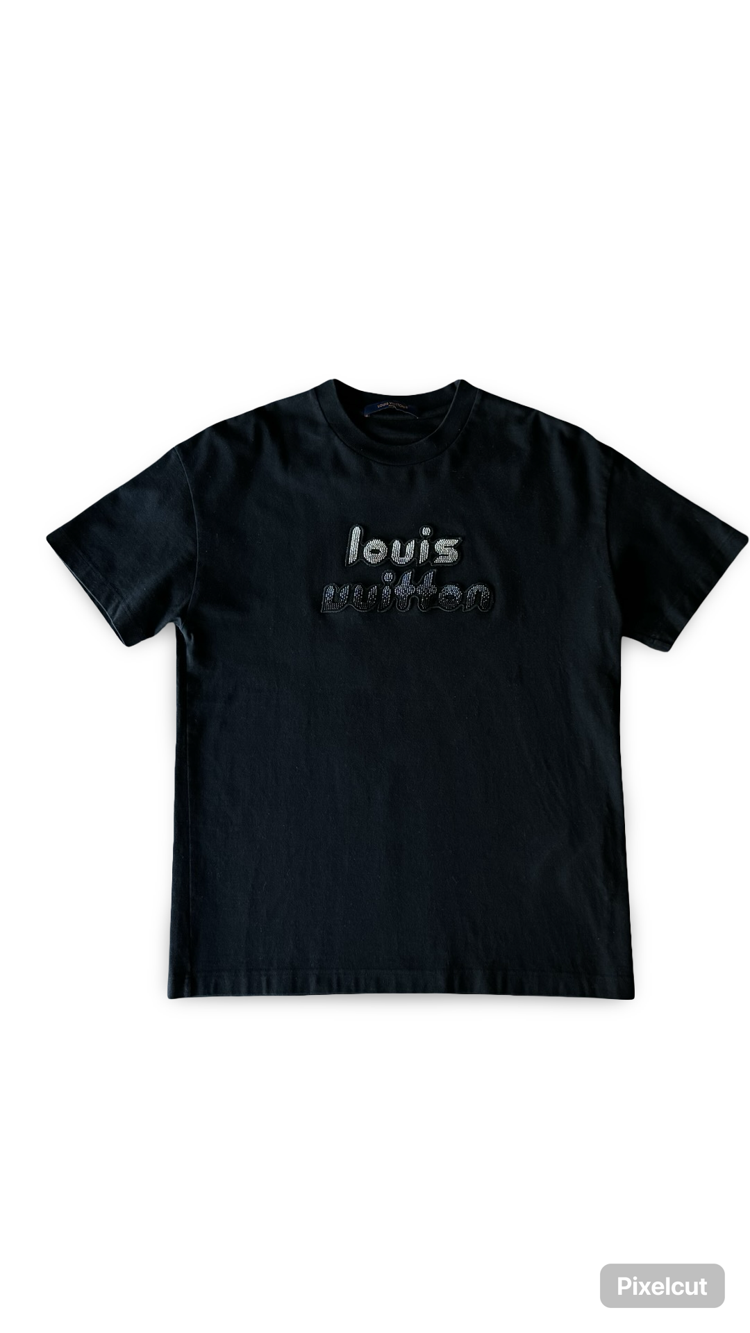 LOUIS VUITTON T SHIRT MONOGRAM BLACK WHITE LOGO