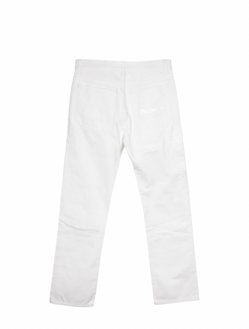 ALEXANDER MCQUEEN WHITE JEANS