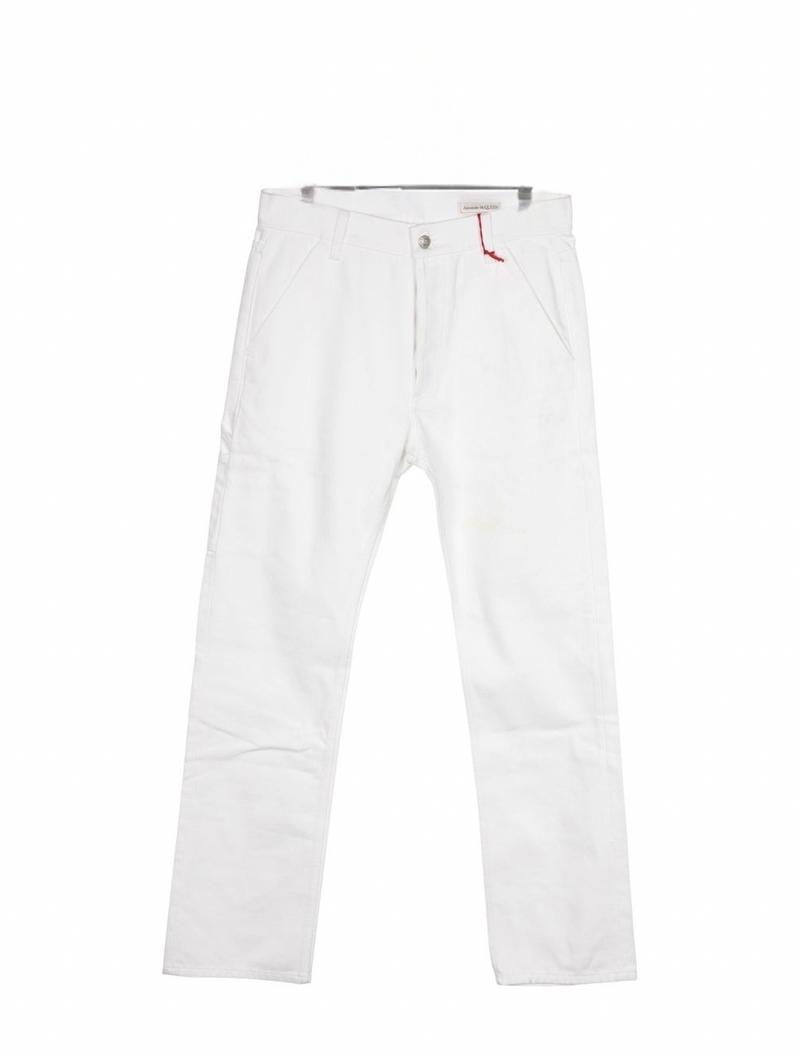ALEXANDER MCQUEEN WHITE JEANS