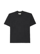 SATOSHI NAKAMOTO BLACK LOGO EMBOSSED TSHIRT