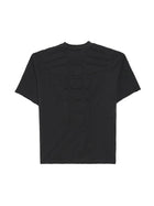 SATOSHI NAKAMOTO BLACK LOGO EMBOSSED TSHIRT