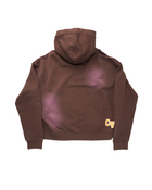 CACTUS VALLEY CROOKED CACTUS ZIP UP HOODIE BROWN