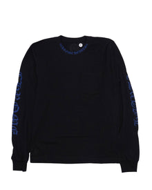 CHROME HEARTS NECK LOGO BLUE LONG SLEEVE