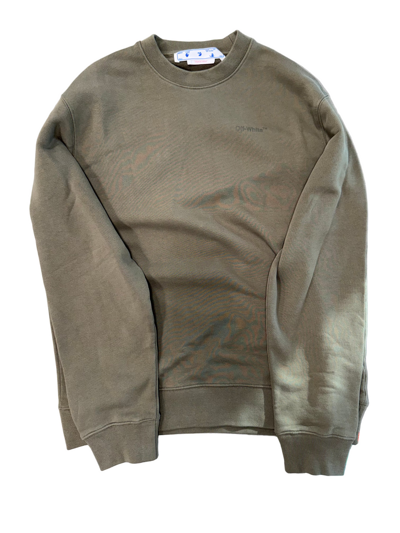 OFF WHITE DIAG PRINT SWEATER