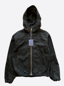 LOUIS VUITTON BLACK MONOGRAM CARPENTER JACKET