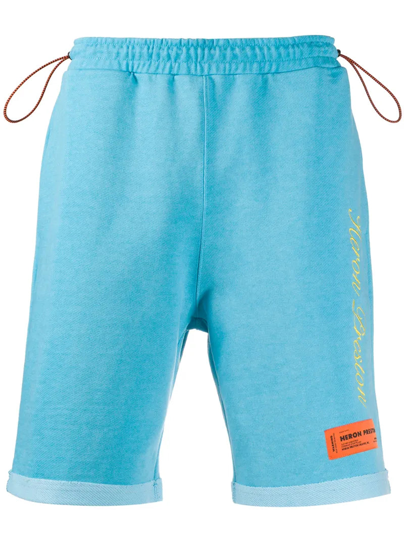 HERON PRESTON EMBROIDERED TRACK SHORTS
