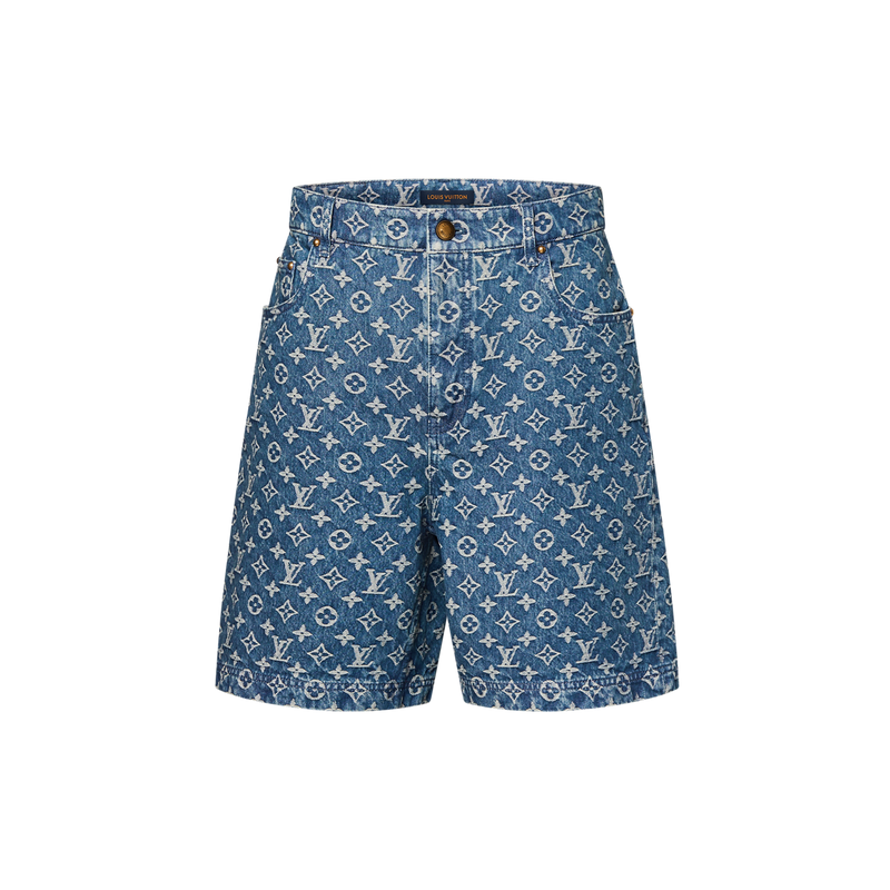 LOUIS VUITTON MONOGRAM DENIM SHORTS