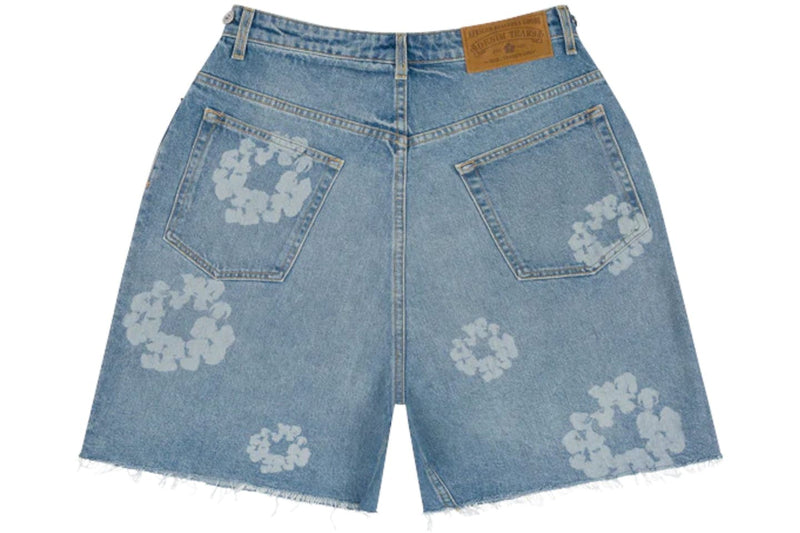 DENIM TEARS LASER WREATH DENIM SHORTS