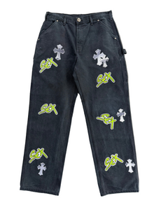 CHROME HEARTS MATTY BOY SEX RECORDS DENIM