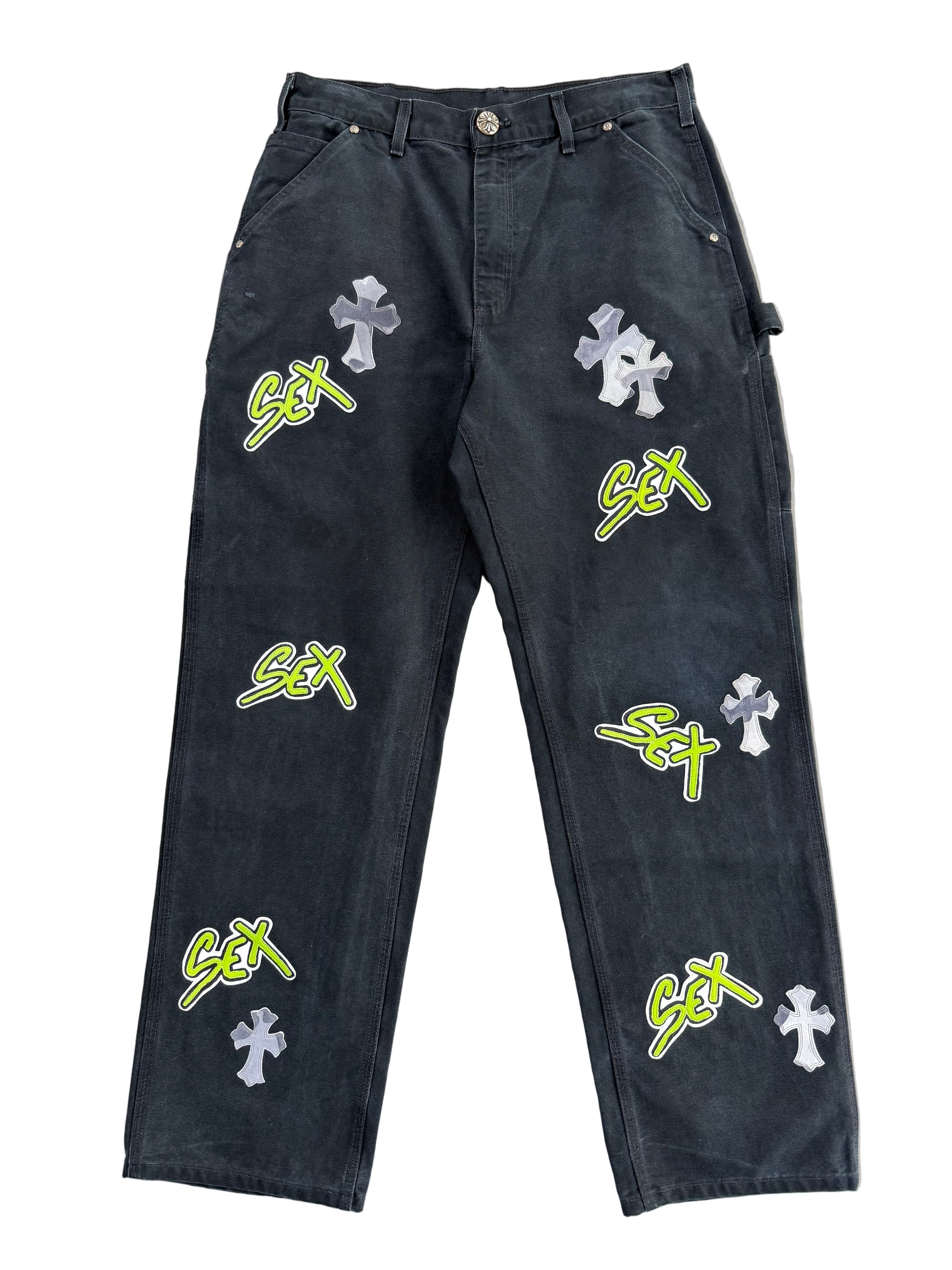 CHROME HEARTS MATTY BOY SEX RECORDS DENIM