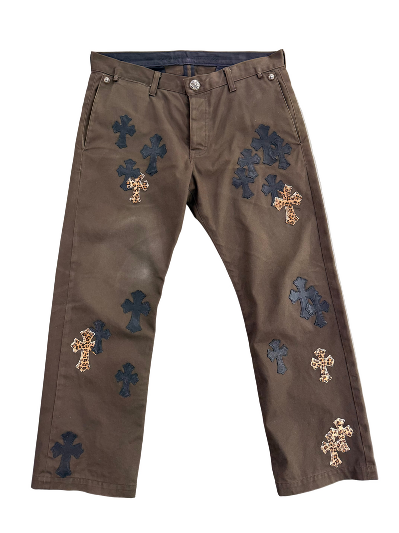 CHROME HEARTS CROSS PATCH CHINO PANTS