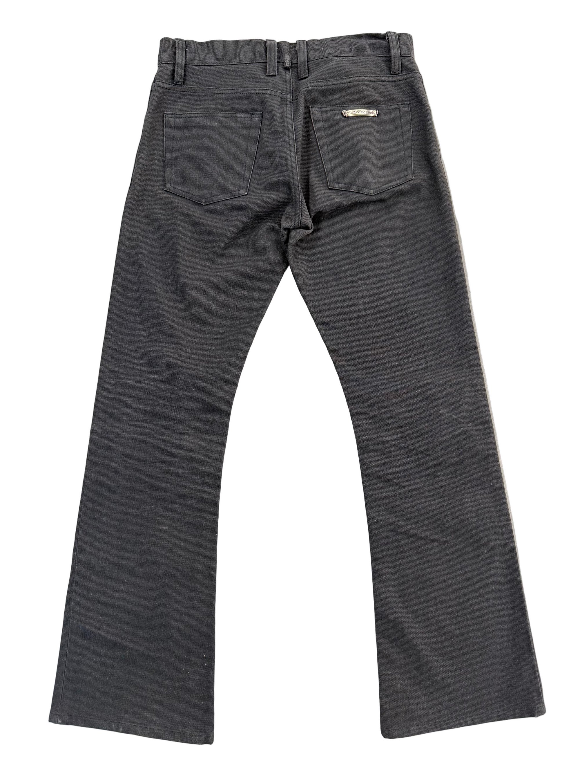 CHROME HEARTS CROPPED SKATER CHINO CORDUROY PANTS