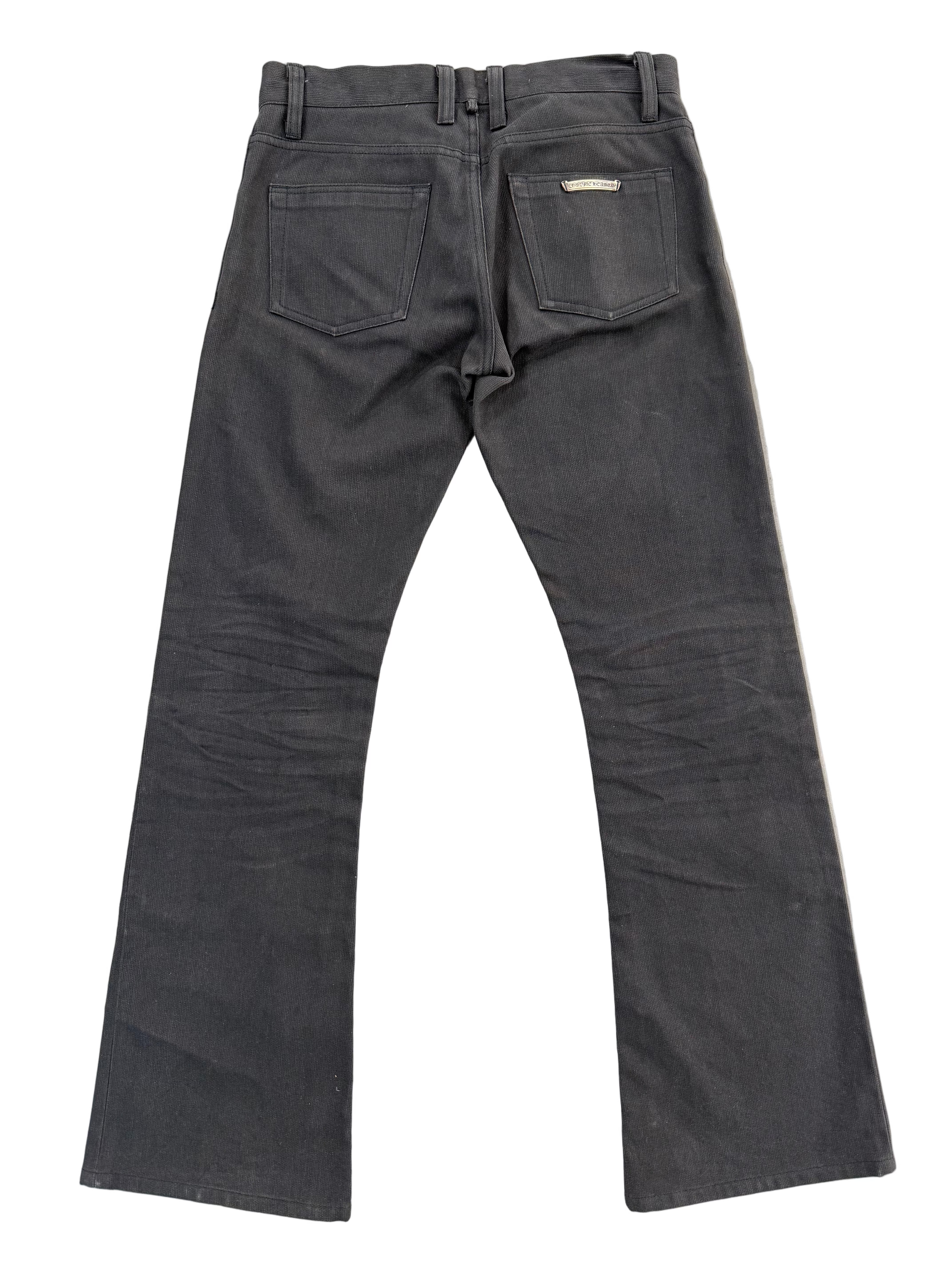 CHROME HEARTS CROPPED SKATER CHINO CORDUROY PANTS