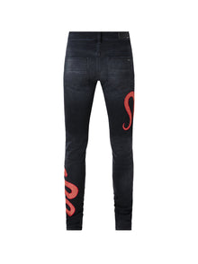 AMIRI SNAKE SKINNY JEAN