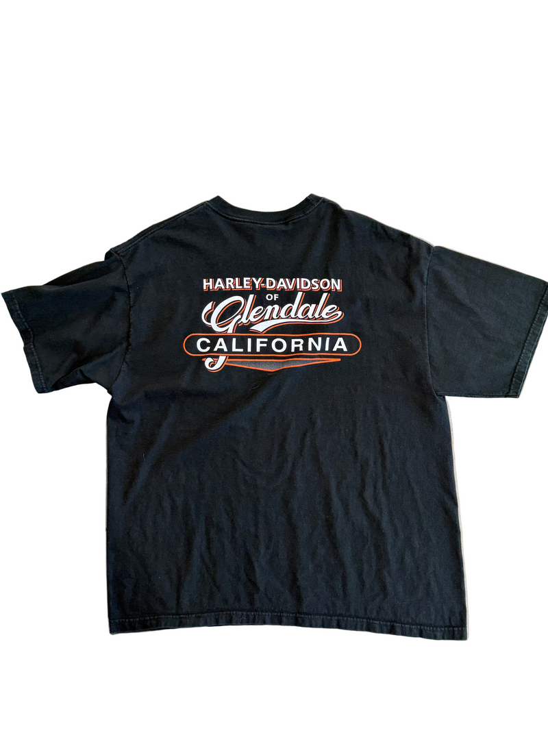 HARLEY DAVIDSON VINTAGE GLENDALE CALIFORNIA TEE