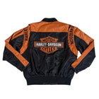 HARLEY DAVIDSON BLACK ORANGE BOMBER JACKET