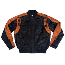 HARLEY DAVIDSON BLACK ORANGE BOMBER JACKET