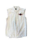 VINTAGE HARLEY DAVIDSON BIKER VEST CUTOFF