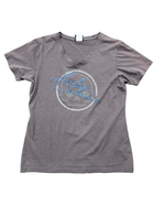 VINTAGE HARLEY DAVIDSON WOMENS GREY VNECK TEE