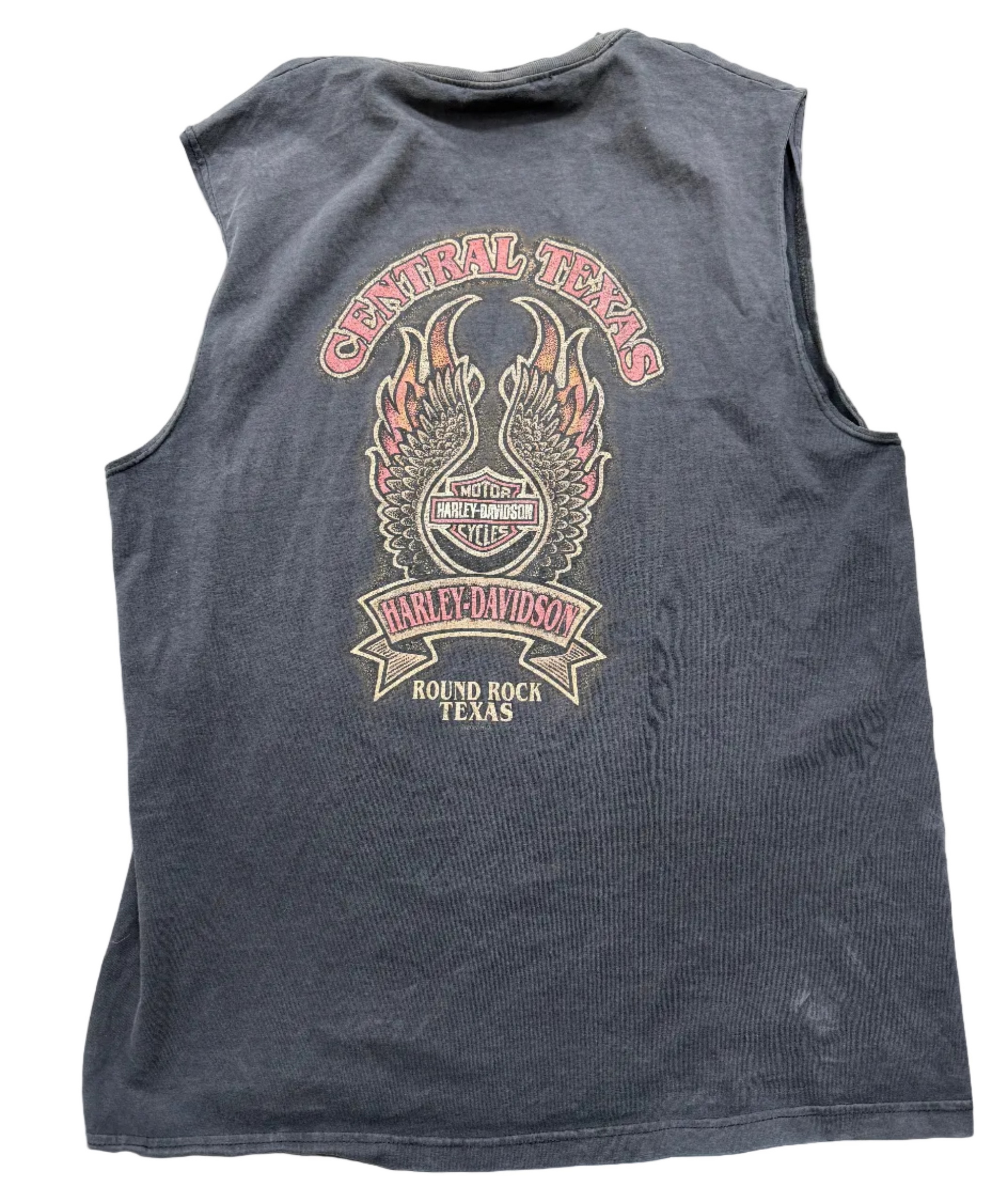 VINTAGE HARLEY DAVIDSON CUTOFF ROUNDROCK TEE