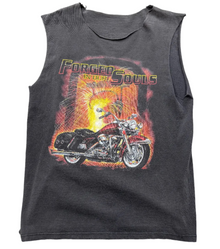 VINTAGE HARLEY DAVIDSON FORGED IN OUR SOULS CUTOFF TEE