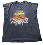 VINTAGE HARLEY DAVIDSON BIG LOGO CUTOFF TEE