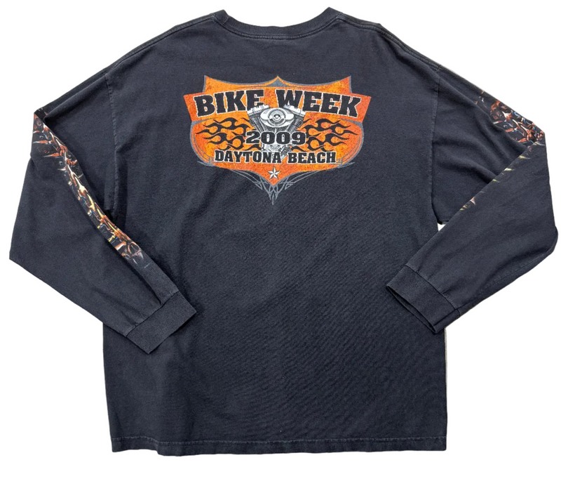 VINTAGE HARLEY DAVIDSON BIKE WEEK 2009 LONGSLEEVE TEE