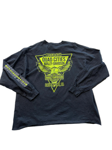 VINTAGE HARLEY DAVIDSON BLACK NEON LONGSLEEVE TEE